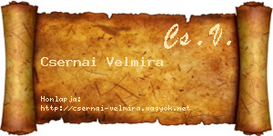 Csernai Velmira névjegykártya
